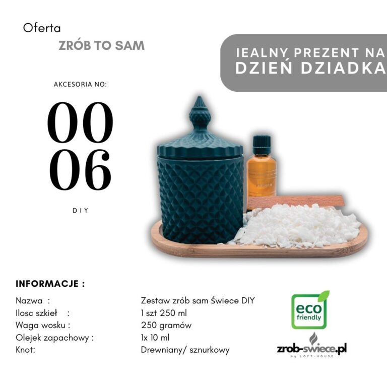 Prezent dzień dziadka zrób świece