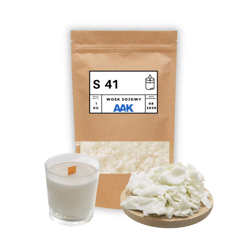 Naturalny wosk sojowy AAK S41 do świec wolnostojących