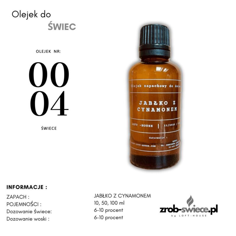 04. Olejek zapachowy Jabłko z cynamonem