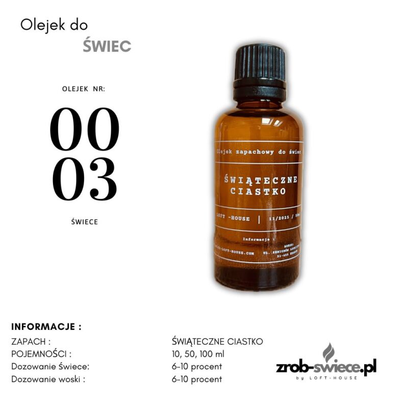 Olejek świąteczne ciastko