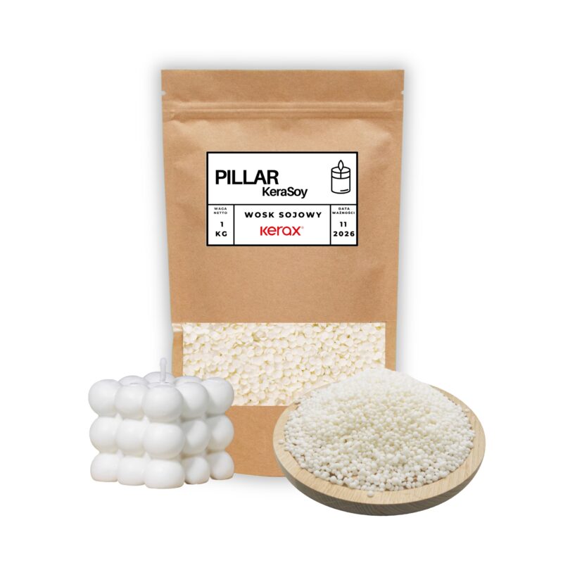 Wosk sojowy Kerax Pillar 1 kg w worku kratowym