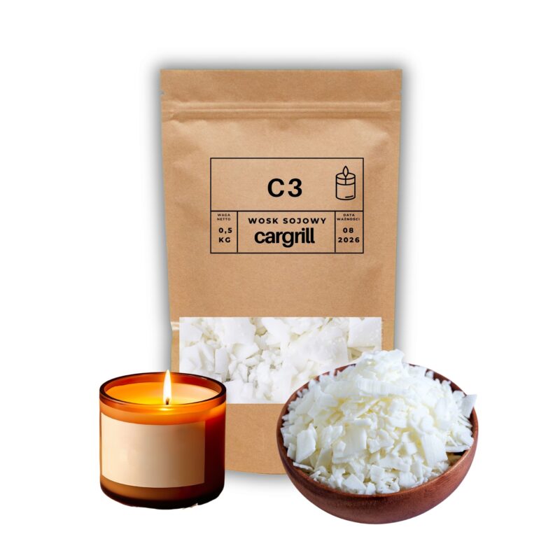 Wosk sojowy Cargill C3 1-20kg Hit Sprzedaży świece zalewane Kraków sklep stacjonarny