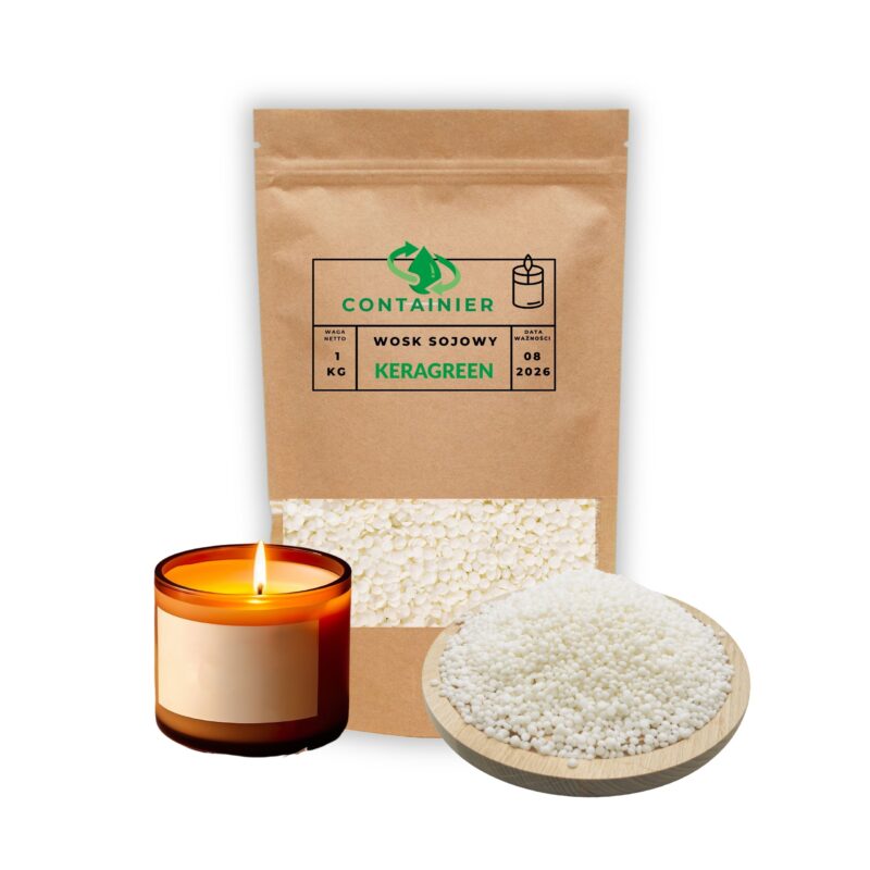 Wosk sojowy Keragreen Container 1-20kg świece zalewane Kraków sklep