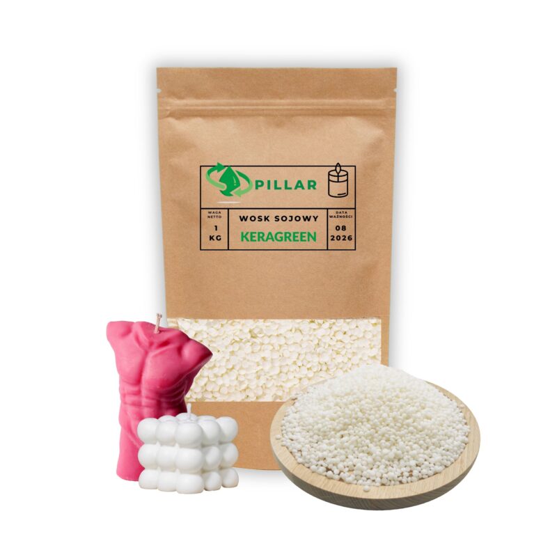 Wosk sojowy Keragreen Pillar 1-20kg Świece wolnostojące, flowerbox Kraków